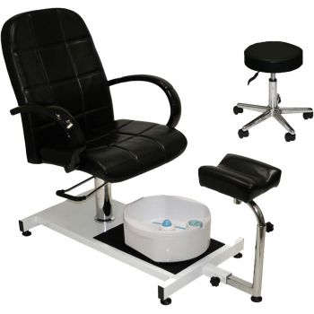Beauty Salon Hydraulic Lift Adjustable Pedicure Chair With Stool 